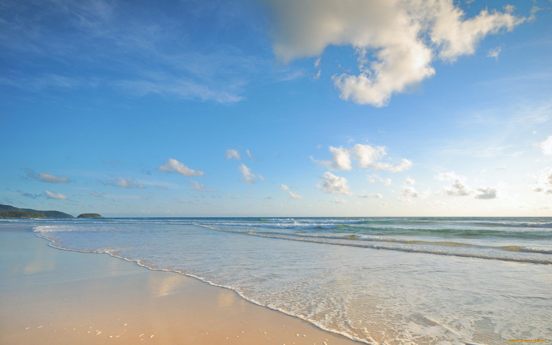 , , , sand, sea, , summer, , seascape, wave, beach, , blue, 